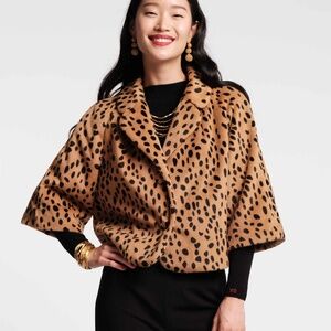 Blaine Jacket - Cheetah Faux Fur Brown